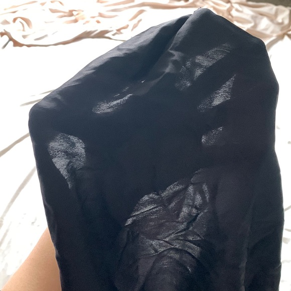 Black Silk Backless Slip Dress / Chemise Size Small Medium| Satin Slip - Picture 4 of 8